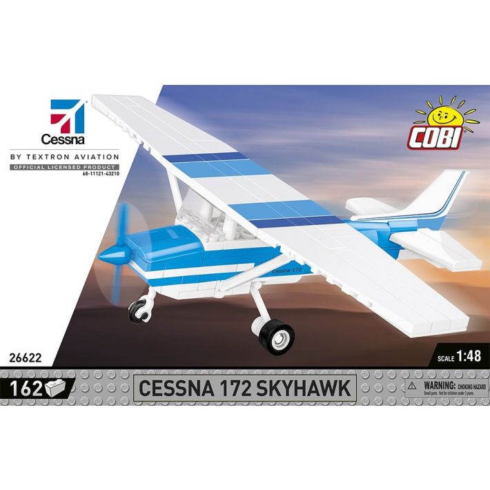 26622 Cessna 172 Skyhawk-White-Blue 1/48 scale (image for) 26622 Cessna 172 Skyhawk-White-Blue 1/48 scale